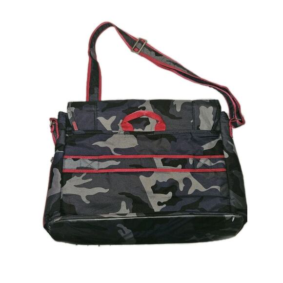 Lug Orange Label Crossbody Messenger Bag Laptop Camo Grey Blue Black 16x12 - Picture 3 of 11